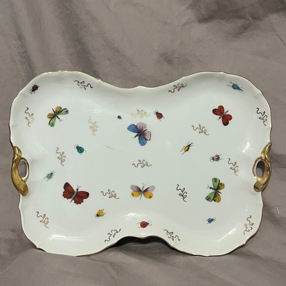 Vintage porcelain Lenwile Ardalt vanity set. - Picture 2 of 15